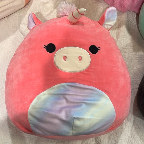 Pink/Rainbow Unicorn Squishmallow - Picture 1 of 2